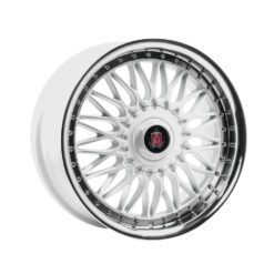 AXE EX10 18x8 ET40 5x98 WHITE & MIRROR LIP