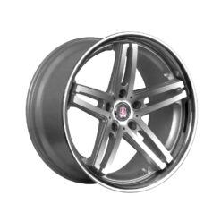 AXE EX11 19x9,5 ET40 5x120 SILVER POLISHED & STAINLESS LIP