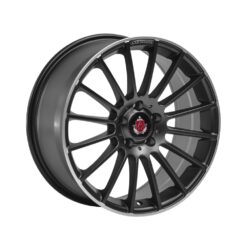 AXE EX23 18x8 ET45 5x112 SATIN BLACK & POLISHED EDGE