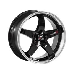 LENSO D1R 20x8,5 ET35 5x120 BLACK & MIRROR DISH