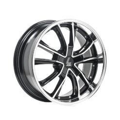 LENSO ES7 18x8,5 ET35 5x120 BLACK POLISHED & MIRROR LIP