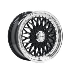 LENSO BSX 17x8,5 ET25 4x114,3 BLACK & MIRROR DISH