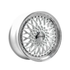 LENSO BSX 15x7 ET30 5x100 WHITE & MIRROR DISH