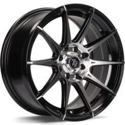 79Wheels SCF-F 15x7 8x100/114.3 ET35 BLACK POLISHED FACE