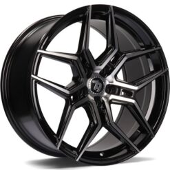 79Wheels SV-B 19x9,5 ET38 5x112 GLOSS BLACK POLISHED FACE
