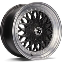 79Wheels SV-E 15x7 ET30 4x100/114 MATT BLACK POLISHED LIP