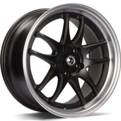 79Wheels SV-I 16x7 ET35 5x112 MATT BLACK POLISHED LIP