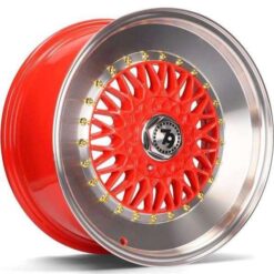 79Wheels SV-F 17x8 ET30 5x112/114 RED POLISHED LIP
