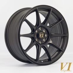 Alternative view of 6Performance BDR 17x8,25 ET30 4x108|4x100 FBlack