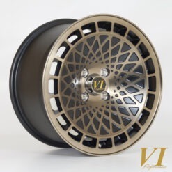 Alternative view of 6Performance TypeT 15x8 ET25 4x100 BFFBlack