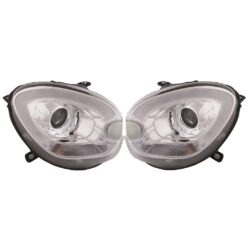 Faróis com Lightbar Mini R60 Coutryman Cromado