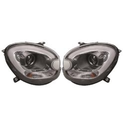 Faróis com Lightbar Mini R60 Coutryman Negro