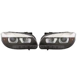 Faróis com Angel Eyes 3D BMW X1 E84 Negro