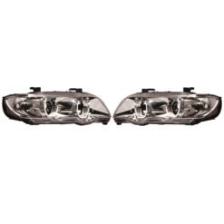 Faróis com Angel Eyes 3D BMW X5 E53 Cromado