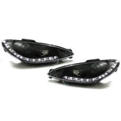 Faróis LED Peugeot 206 Negro