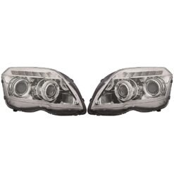 Faróis com Sky Wing Mercedes GLK X204 Cromado