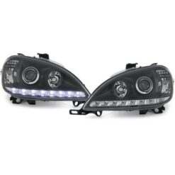 Faróis LED Mercedes Classe M W163 01-05 Negro