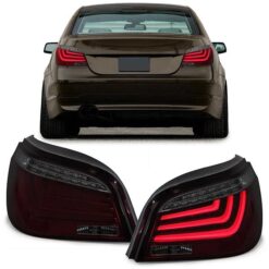Farolins com Lightbar BMW Série 5 E60 Escurecido/Vermelho