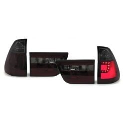 Farolins com Lightbar BMW X5 E53 Vermelho/Escurecido