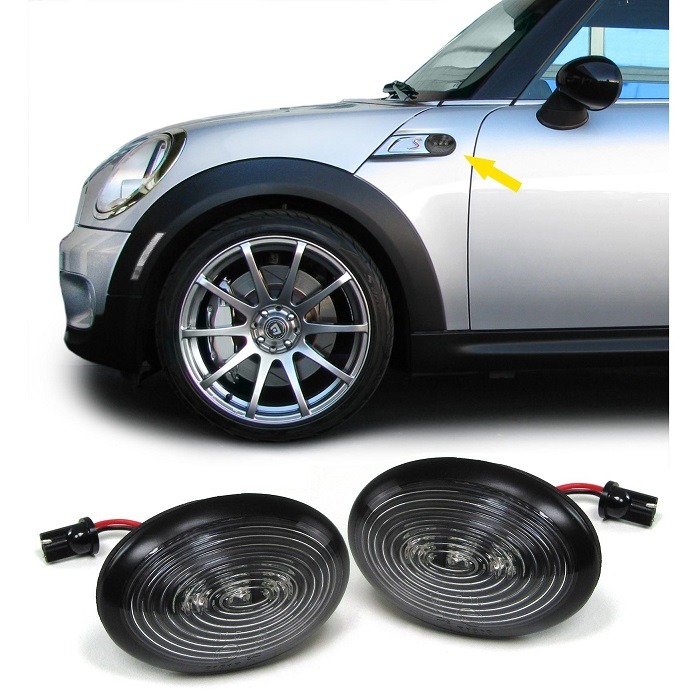 Piscas Laterais LED Mini Escurecido