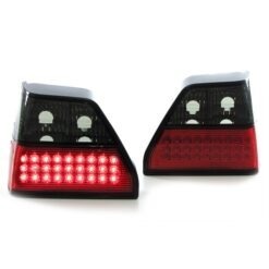 Farolins LED Volkswagen Golf 2 Escurecido/Vermelho