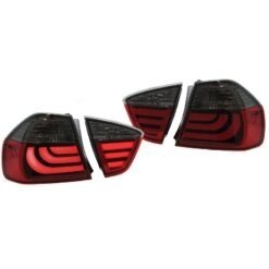 Farolins com Lightbar BMW Série 3 E90 Vermelho/Escurecido