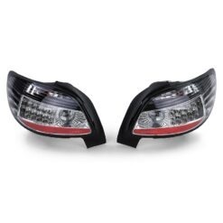 Farolins LED Peugeot 206CC Cromado/Negro