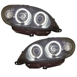 Faróis com Angel Eyes CCFL Citroën Saxo Negro