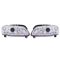Faróis com Angel Eyes Peugeot 106 Cromado