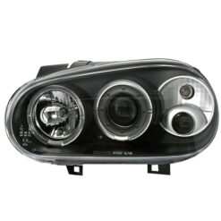 Faróis com Angel Eyes Volkswagen Golf 4 Negro