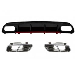 Kit Difusor Traseiro Mercedes Classe A W176 Tipo A45 Red Edition