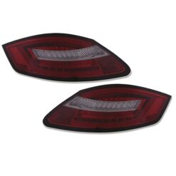 Farolins LED Porsche Boxster 987 + Cayman Escurecido/Vermelho