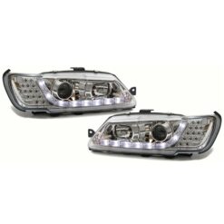 Faróis LED Peugeot 306 97-01 Cromado