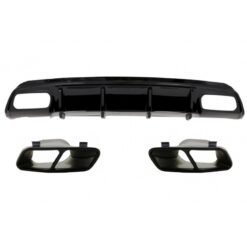 Difusor Traseiro Mercedes Classe A W176 Tipo A45 Negro