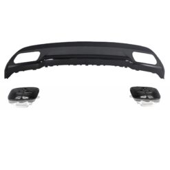 Difusor Traseiro Mercedes Classe A W176 Negro