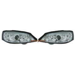Faróis com Angel Eyes Opel Astra G Cromado
