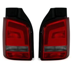 Farolins Volkswagen T5 Vermelho/Escurecido