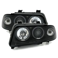 Faróis com Angel Eyes CCFL Audi A4 (B5) Negro