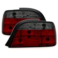 Farolins BMW Série 7 E38 Escurecido/Vermelho