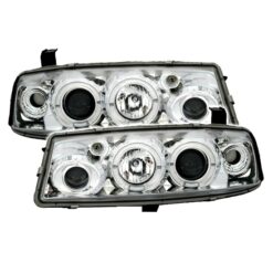 Faróis com Angel Eyes Opel Calibra Cromado