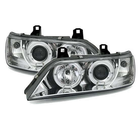 Faróis com Angel Eyes CCFL BMW Z3 Cromado