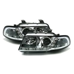 Faróis LED Diurno Audi A4 (B5) 99-01 Cromado