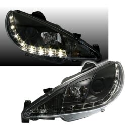 Faróis LED Peugeot 206 Negro