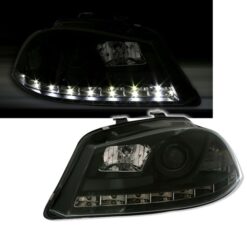 Faróis LED Diurno Seat Ibiza 6L Negro
