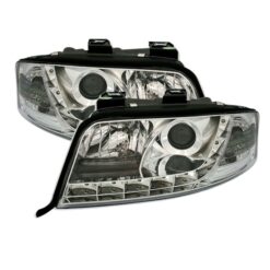 Faróis LED Audi A6 4B 01-04 Cromado