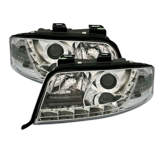 Faróis LED Audi A6 4B 01-04 Cromado