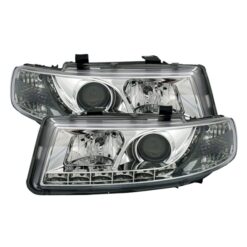 Faróis LED Seat Leon + Toledo 1M Cromado