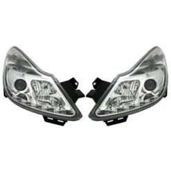 Faróis LED Opel Corsa D Cromado