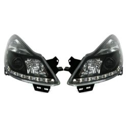 Faróis LED Opel Corsa D Negro
