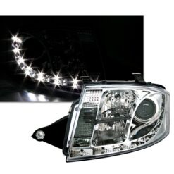 Faróis LED Diurno Audi TT 8N Cromado